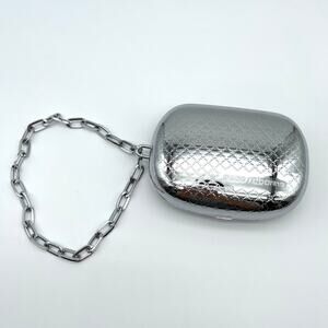 Paco Rabanne | Silver Minaudiere Mini Clutch on Chain Evening Bag